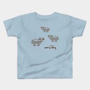 Tibetan Yaks - Dark Kids T-Shirt